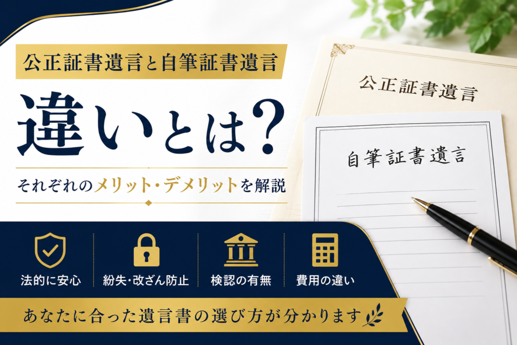 公正証書遺言と自筆証書遺言の違いとは? 487CCB41 A982 4100 88B9 9907D2682156