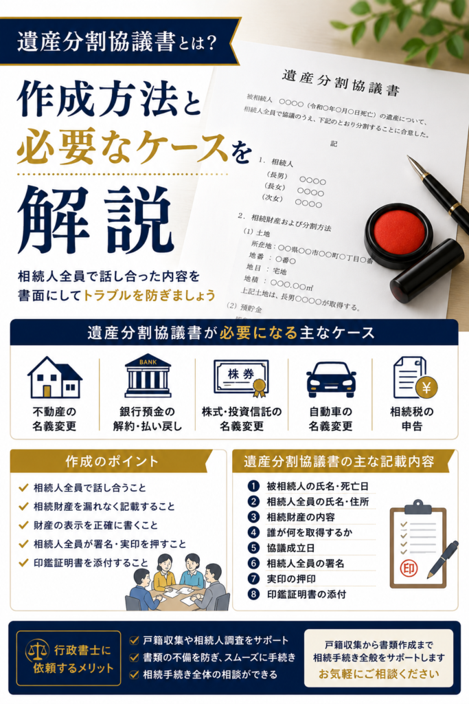 遺産分割協議書とは?作成方法と必要なケースを解説 A05CEC8C 2E92 45DF 9F1F 94CBED44BCD8