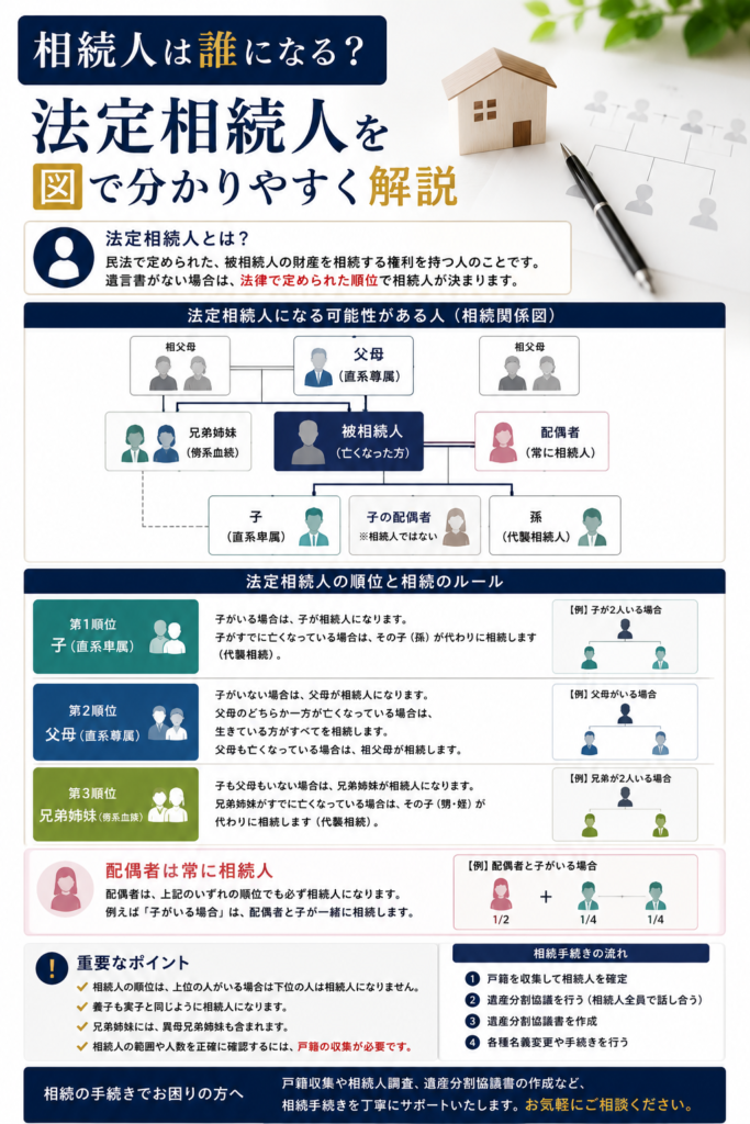 相続人は誰になる?法定相続人を図で分かりやすく解説 A9694E42 2789 43AB 8A7B AE4072E7DF0C